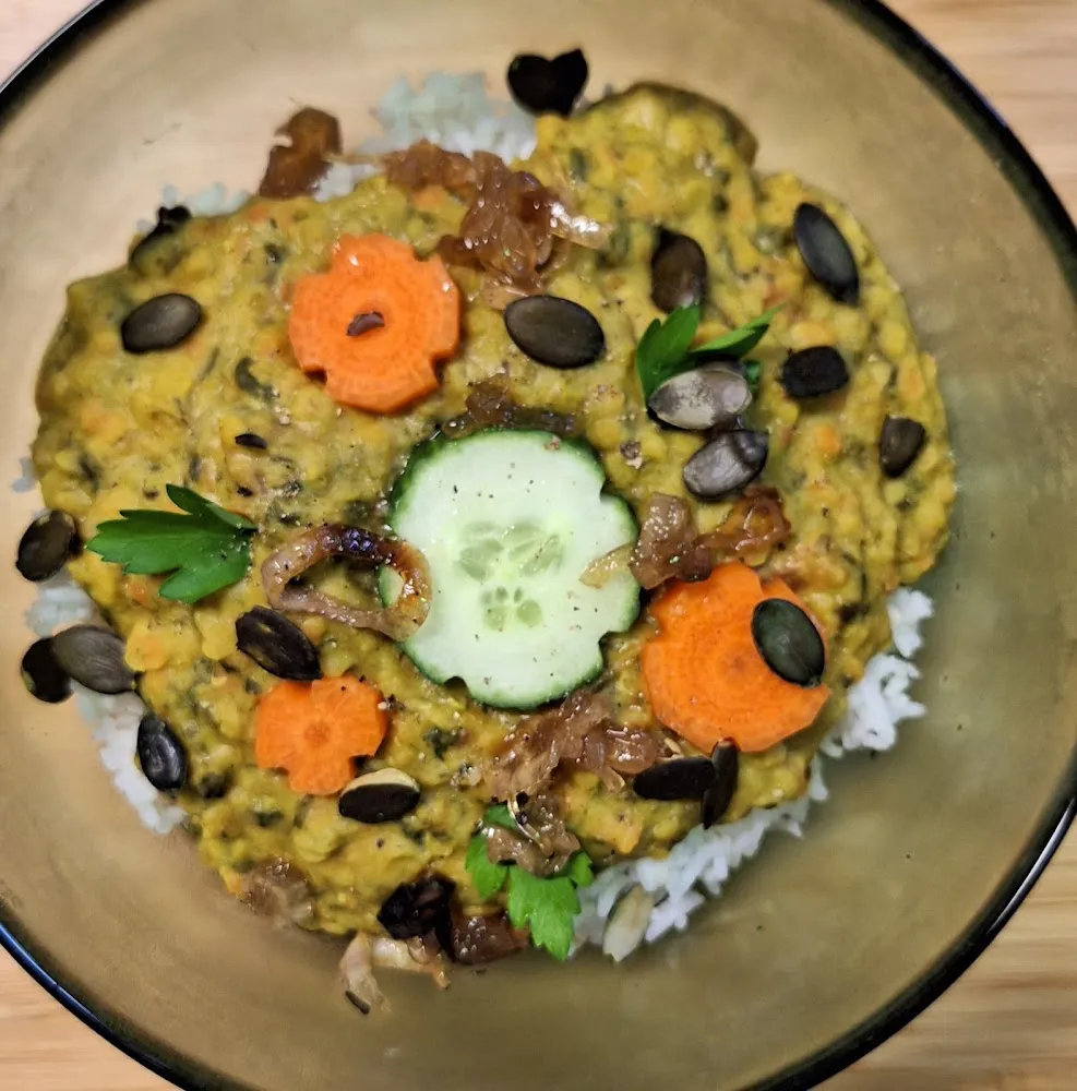 Dal de Lentille Corail Aux Épinards Et Tomates